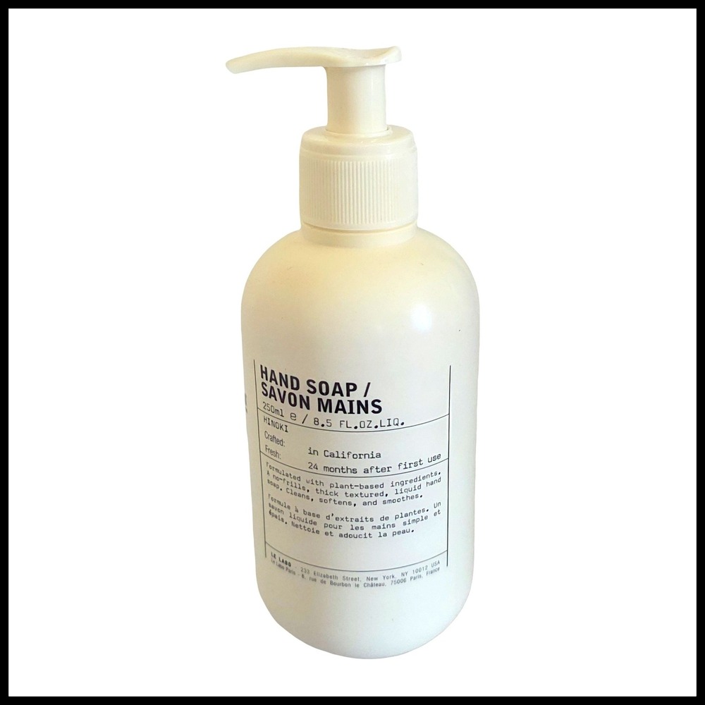 Le Labo Hinoki Hand Soap Savon Mains 250ml 8.5 fl oz Made in USA